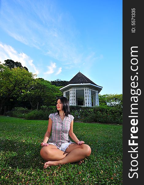 Picture of Girl doing Yoga pose. Ideal for healthy lifestyle context. Picture of Girl doing Yoga pose. Ideal for healthy lifestyle context.