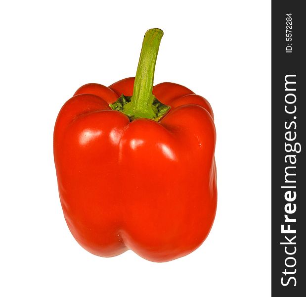 Red pepper isolated on a white background