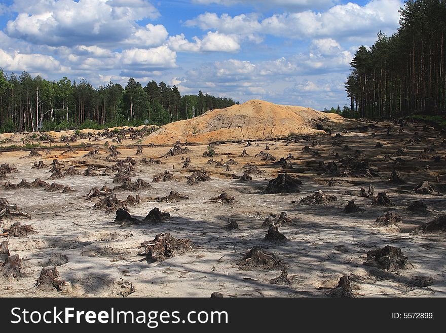 Road construction. Build in Poland