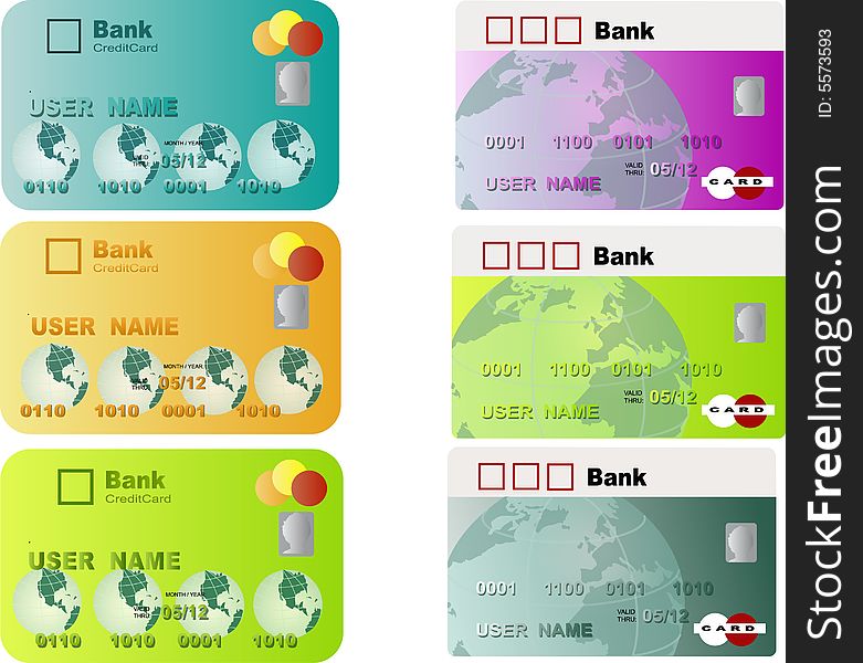 Buying with credit card, different design and color. Buying with credit card, different design and color