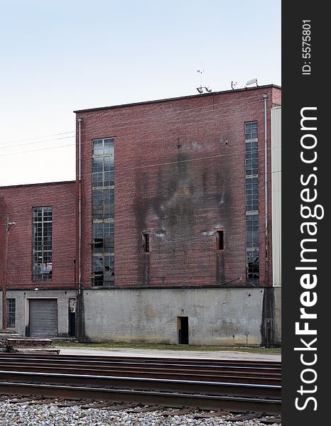 An old rundown textile plant. An old rundown textile plant