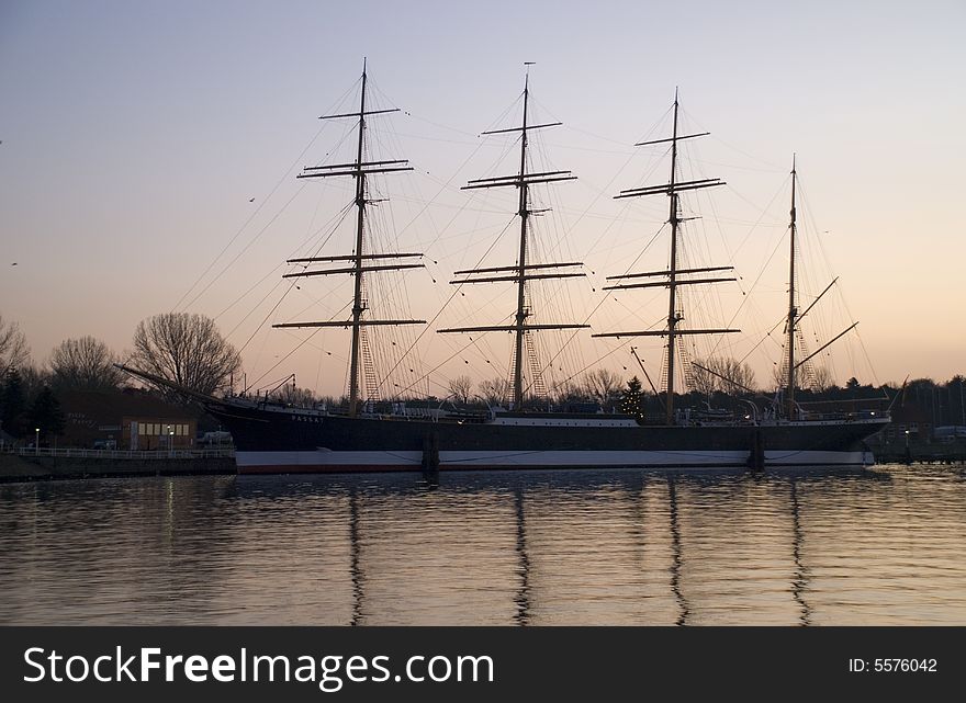 A big old sailing ship