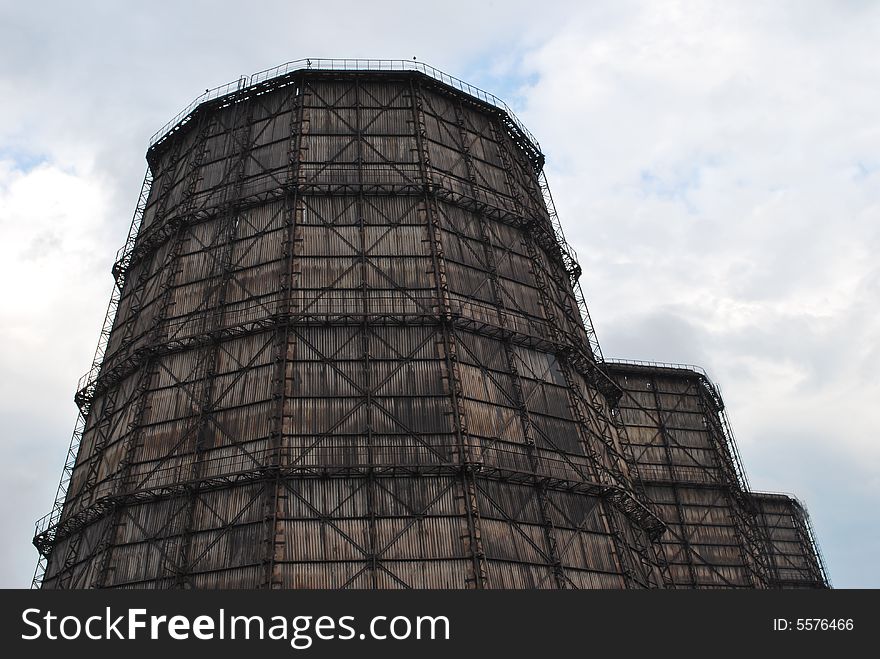 Blastfurnace chimney, metallurgy industry, co2