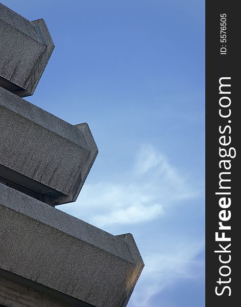 Modern concrete facade in germany