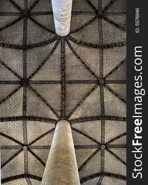 Ceiling Of A Catholic Cathedral