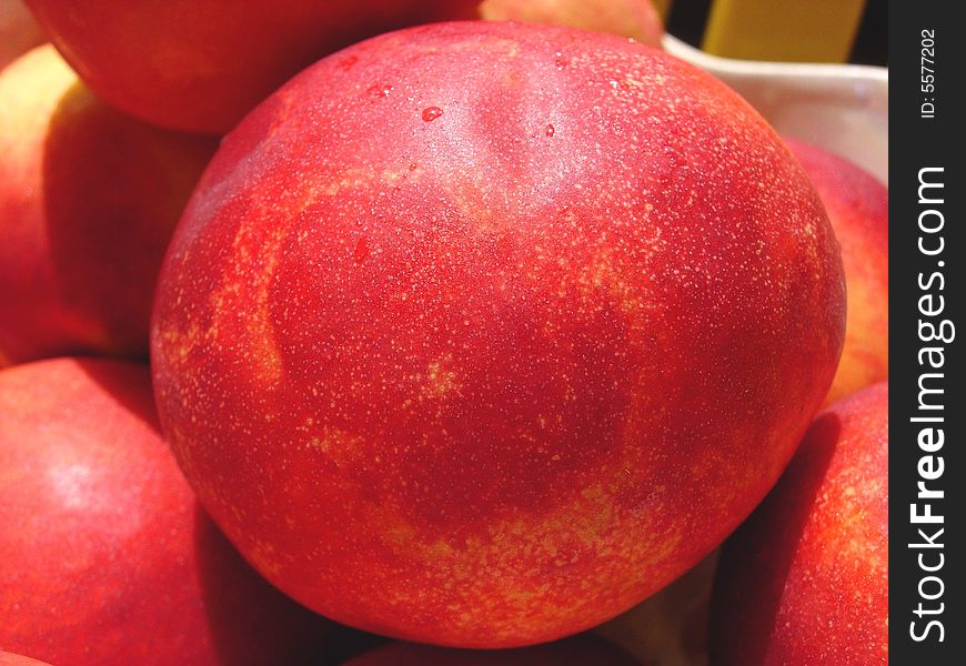 Bunch of peach - red big peach