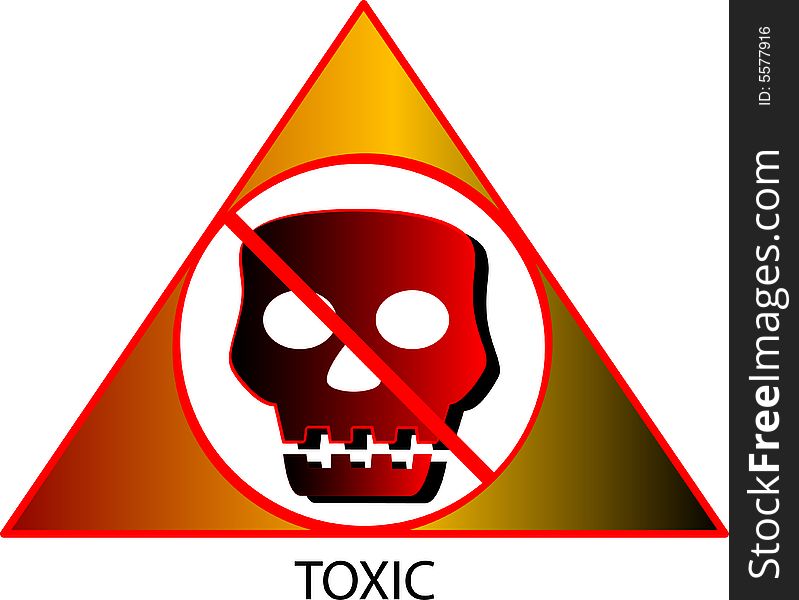 Vector illustration of toxic symbol