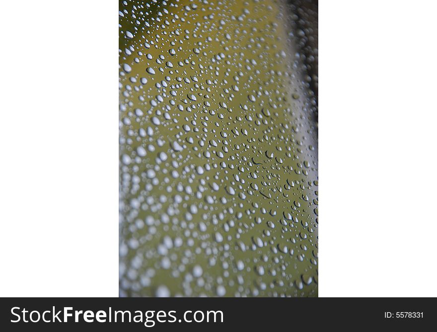 Rain drops on window