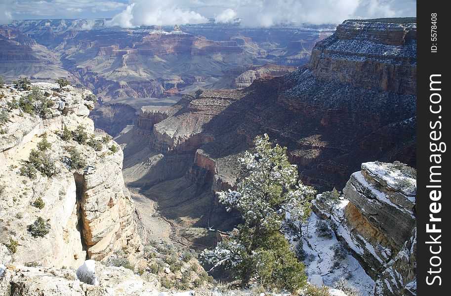 This was a mid morning image following a snow storm at the Grand Canyon. This was a mid morning image following a snow storm at the Grand Canyon.