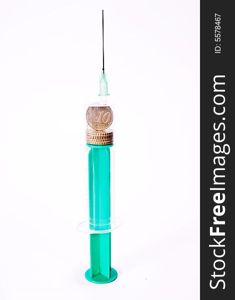 Syringe With Money