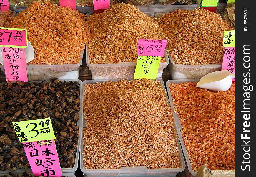 Dry Food At A Market