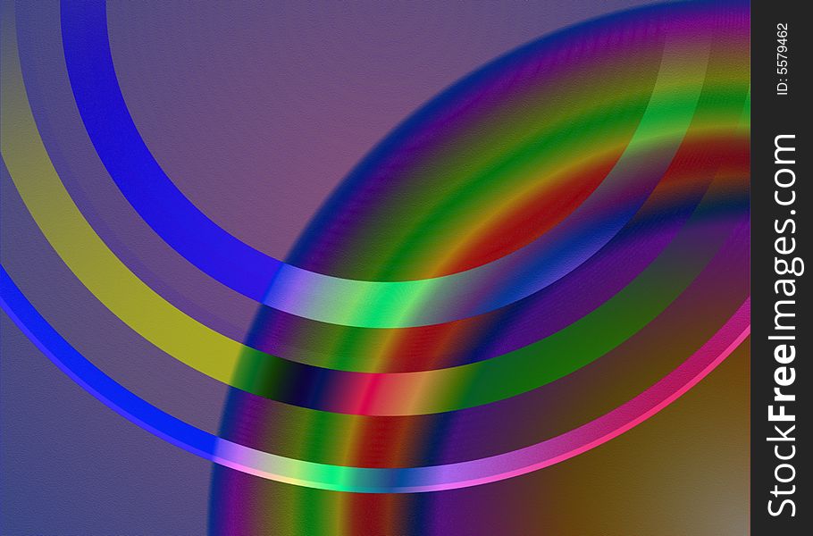 A Textured Rainbow is Featured in an Abstract Background Illustration. A Textured Rainbow is Featured in an Abstract Background Illustration.