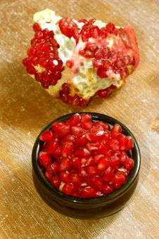 Pomegranate Fruit And Seeds Stock Photography