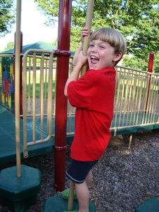 Boy At Playground Stock Images Boy At Playground Stock Images