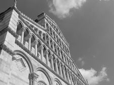 Cathedral Of Pisa (B&W) Royalty Free Stock Photography