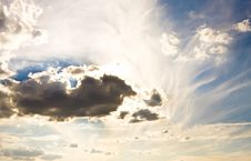 Chaotic Clouds At Dusk Stock Photography Chaotic Clouds At Dusk Stock Photography