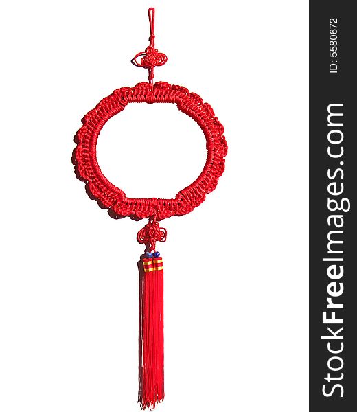 Chinese Knot with tassel for good wish in Spring Festival