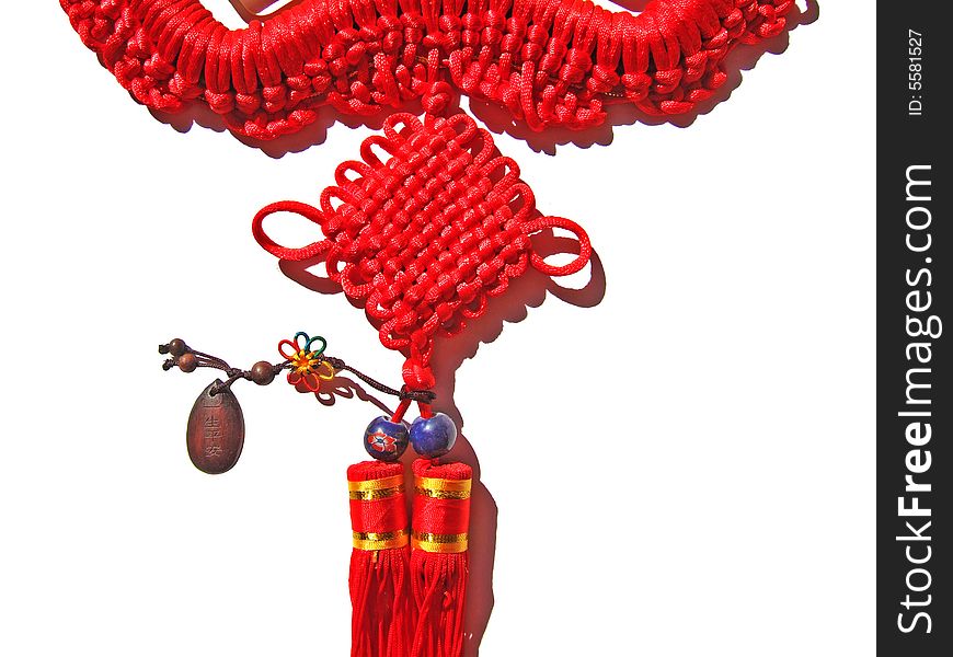 Chinese Knot and tassel with a amulet