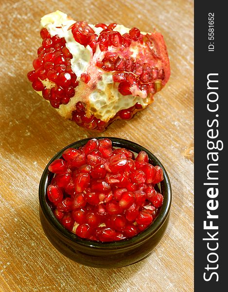 Pomegranate Fruit And Seeds