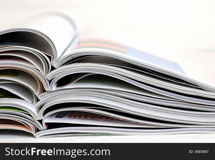 Close up of a pile of newspaper. Close up of a pile of newspaper