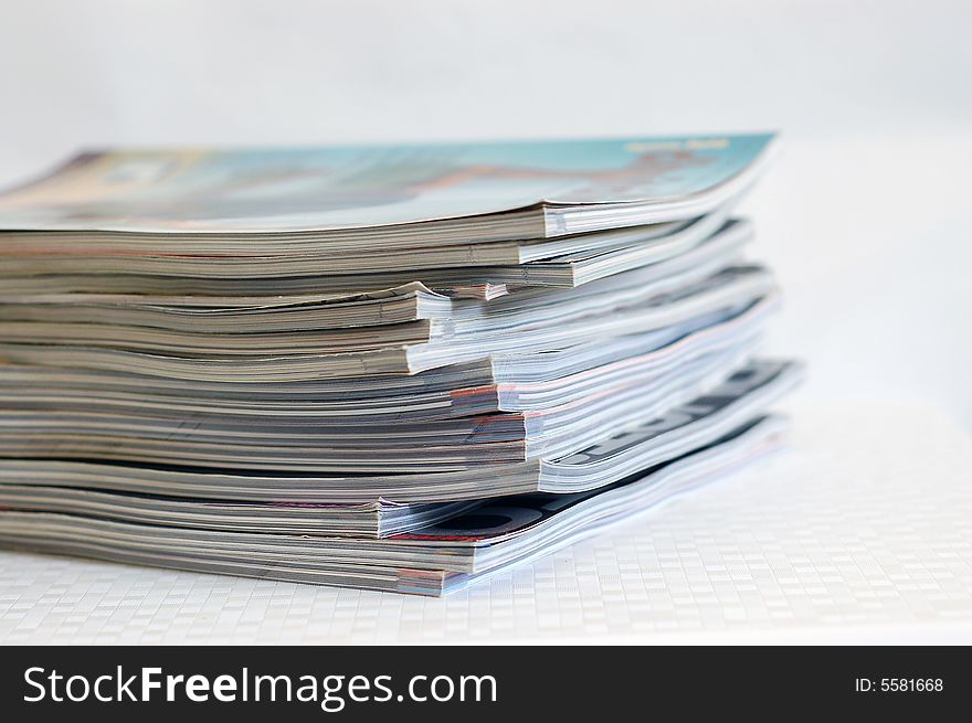 Close up of a pile of newspaper. Close up of a pile of newspaper