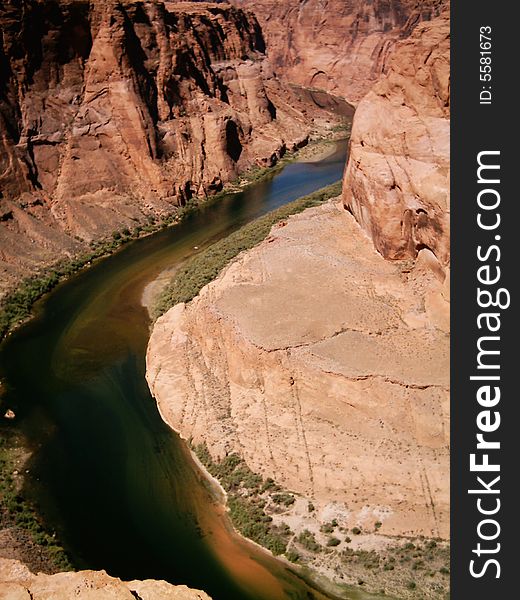 S gooseneck of the colorado river, united states of america. S gooseneck of the colorado river, united states of america