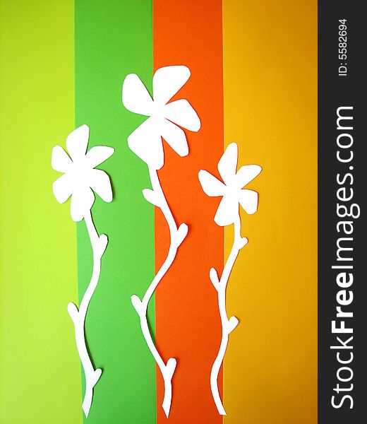 Greeting Card Design With Flowers