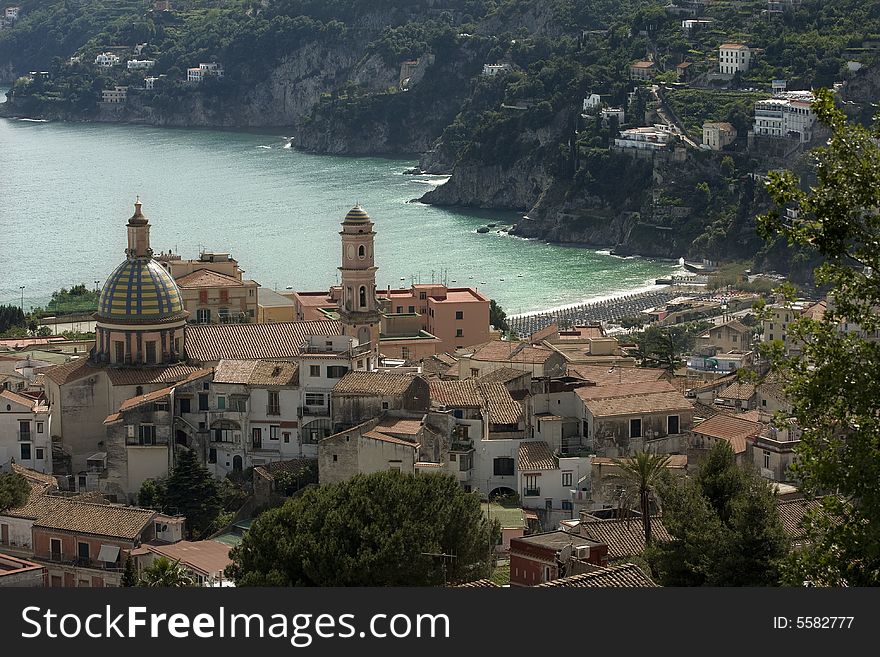 Sleepy, mediterranean, small town at the seaside