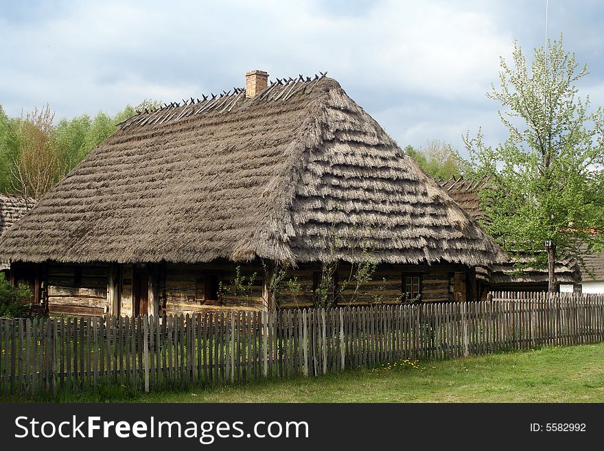 Wooden, old, magic cabin at the countryside. Wooden, old, magic cabin at the countryside