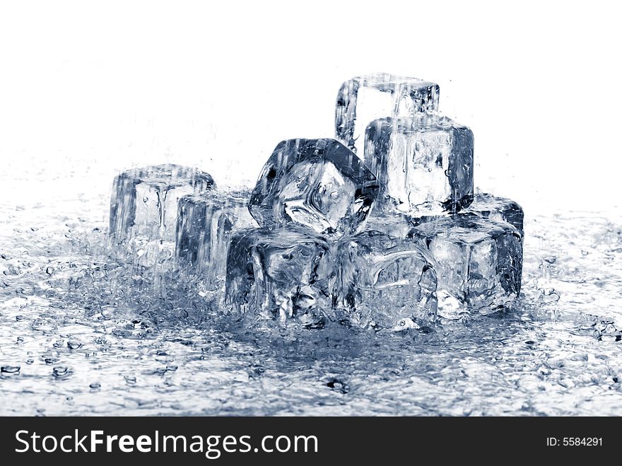 Melting Ice Cubes In Rain Free Stock Images & Photos 5584291