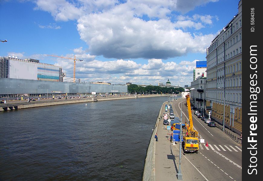 Quay On River