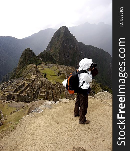 Photographer At Machu Picchu