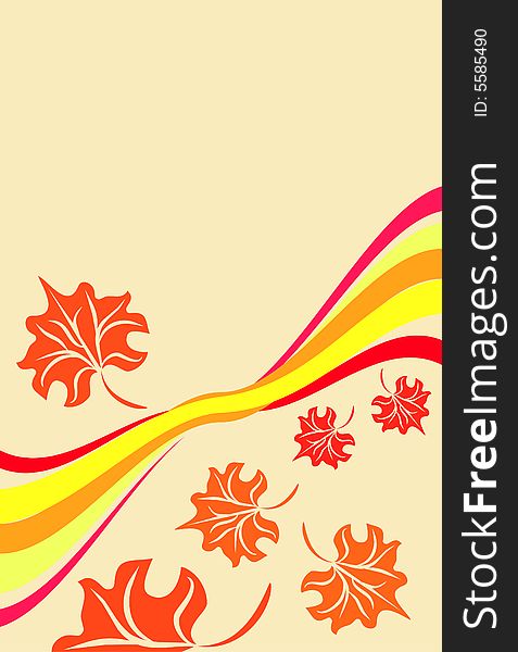 Leaf abstract background for your design