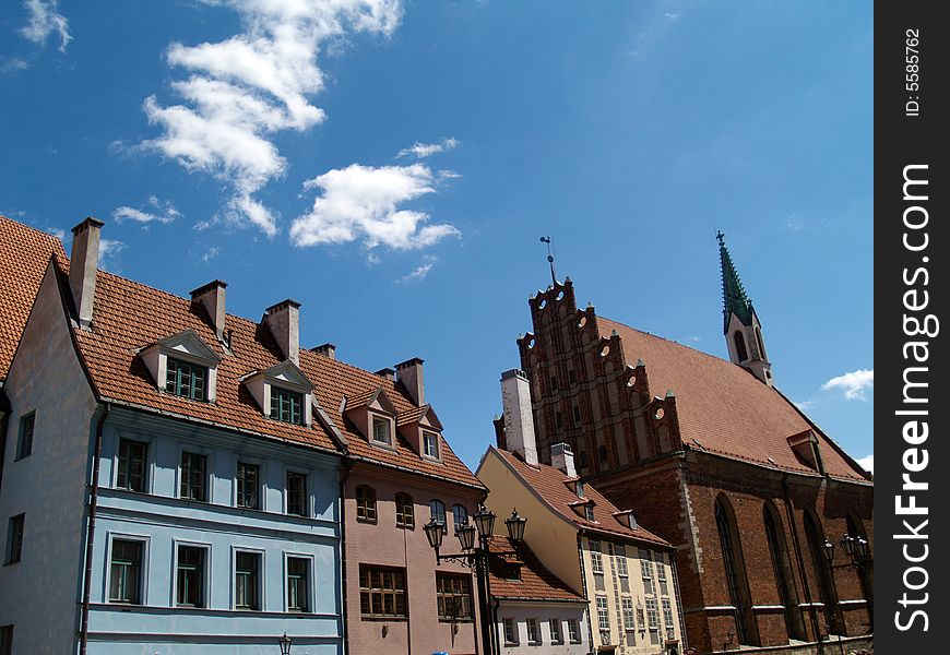 Riga-capital of Latvia.
medieval architecture