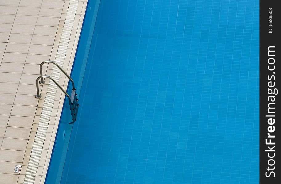 Ladder to the swimming pool. Ladder to the swimming pool