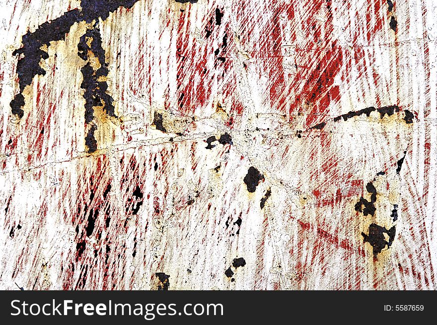 Detailed closeup of colorful rusty sheet of old metal. Detailed closeup of colorful rusty sheet of old metal