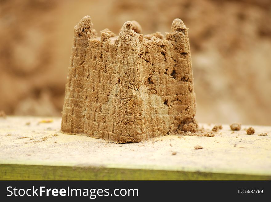 Sandcastle Made By A Child
