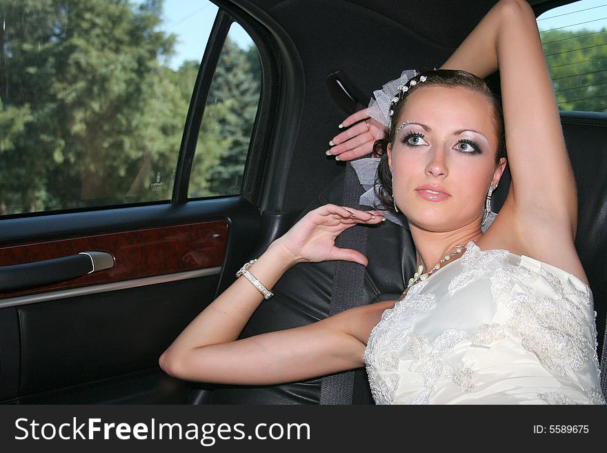 Bride in wedding dress