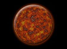 Red Alien Planet Royalty Free Stock Image Red Alien Planet Royalty Free Stock Image