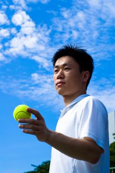 Aisan Tennis Player Stock Image Aisan Tennis Player Stock Image