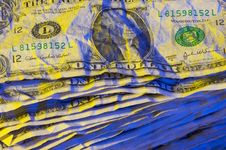 Pile Of Crumpled Dollar Bills. Stock Image Pile Of Crumpled Dollar Bills. Stock Image