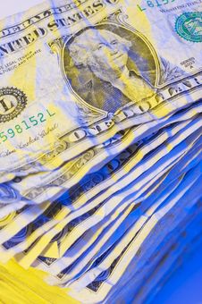 Pile Of Crumpled Dollar Bills. Royalty Free Stock Photo Pile Of Crumpled Dollar Bills. Royalty Free Stock Photo
