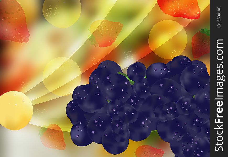 Abstract fruit background. Fruit fantasy. Abstract fruit background. Fruit fantasy