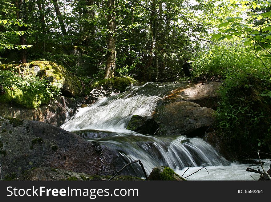 A beautifull waterfalls in forest. A beautifull waterfalls in forest