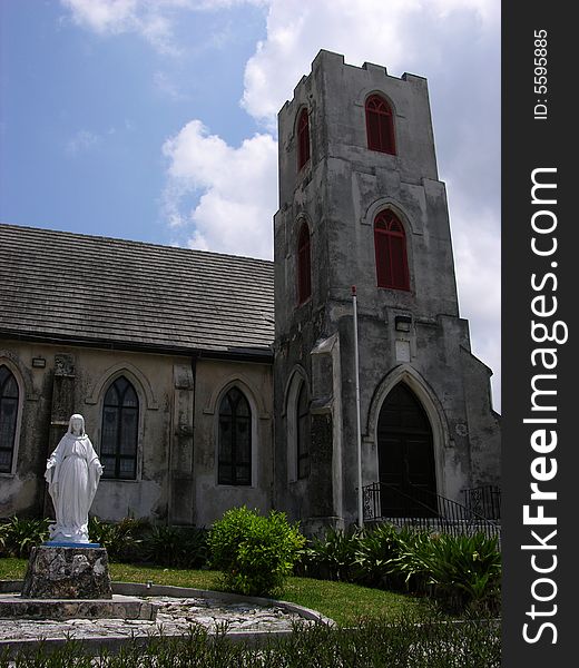 The old historical church in Nassau town, the capital of The Bahamas. The old historical church in Nassau town, the capital of The Bahamas.