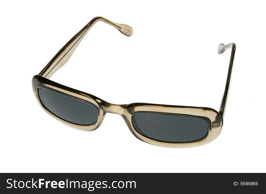 Photo of sun-glasses on white background