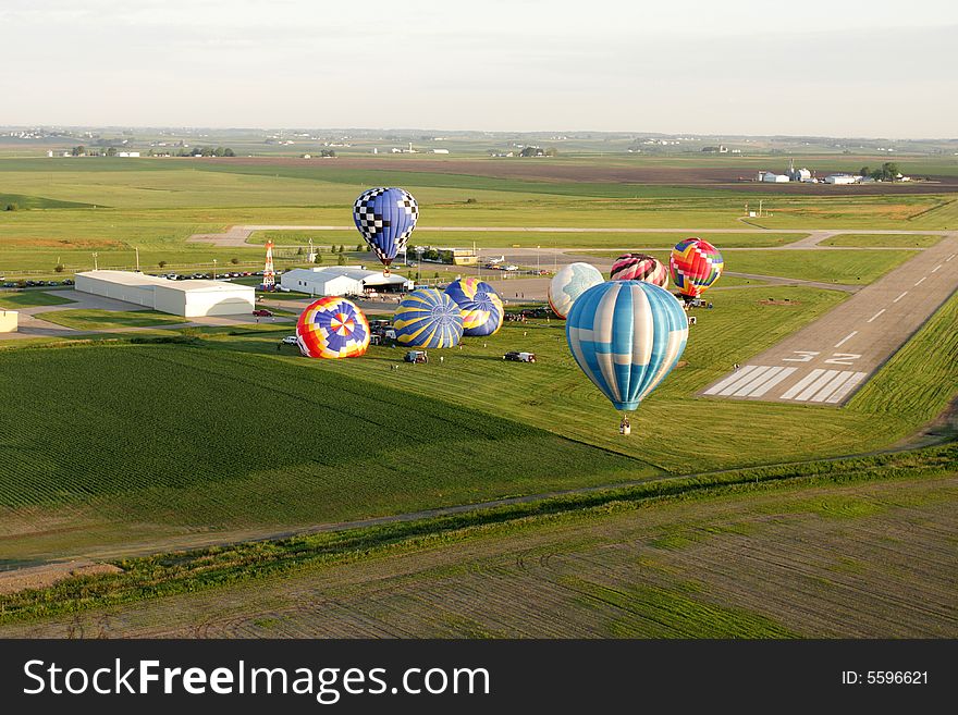 Hot Air Ballooning flight transportation. Hot Air Ballooning flight transportation