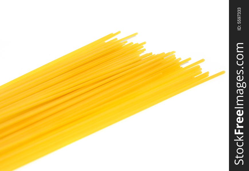Spaghetti Pasta on white background