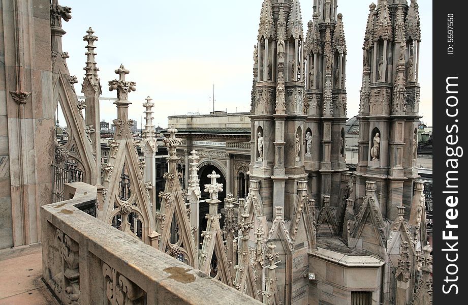 The image from the rooftop of Duomo