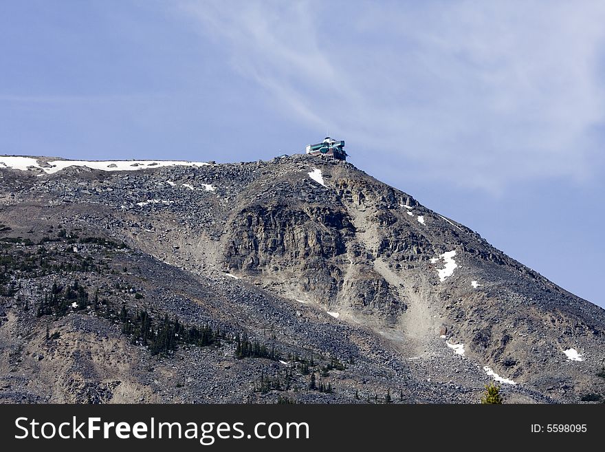 Upper gondola terminal at Jasper National Park.